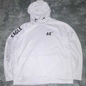 American Eagle Flex Waffle Knit Hoodie Men’s L White